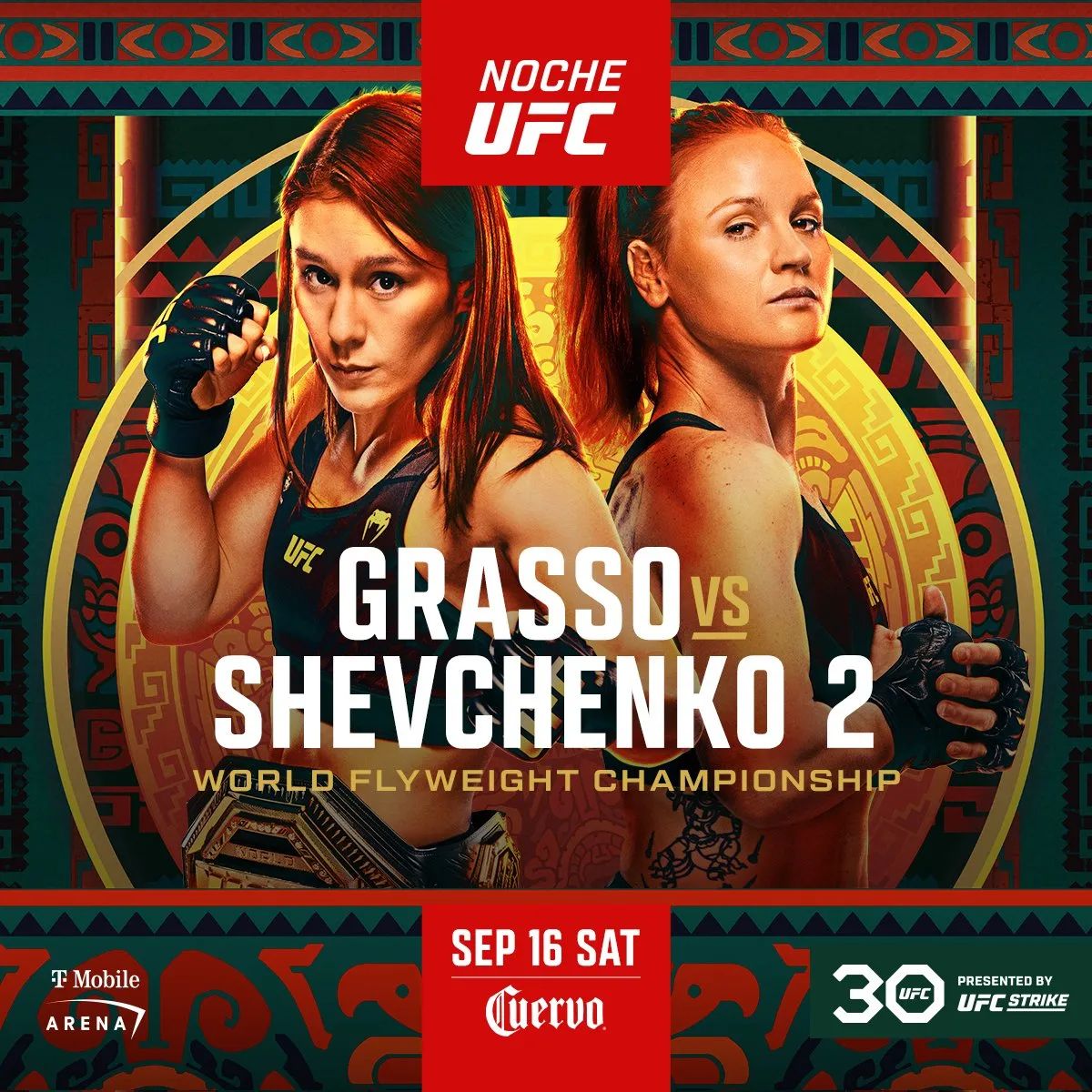 UFC Noche Grasso vs. Shevchenko Poster