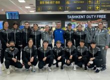 Женская сборная Узбекистана по футзалу в Душанбе.