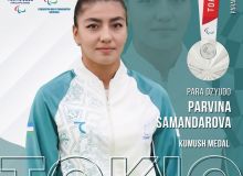 Парвина Самандарова - Токио-2020 Паралимпия ўйинлари кумуш медаль соҳиби