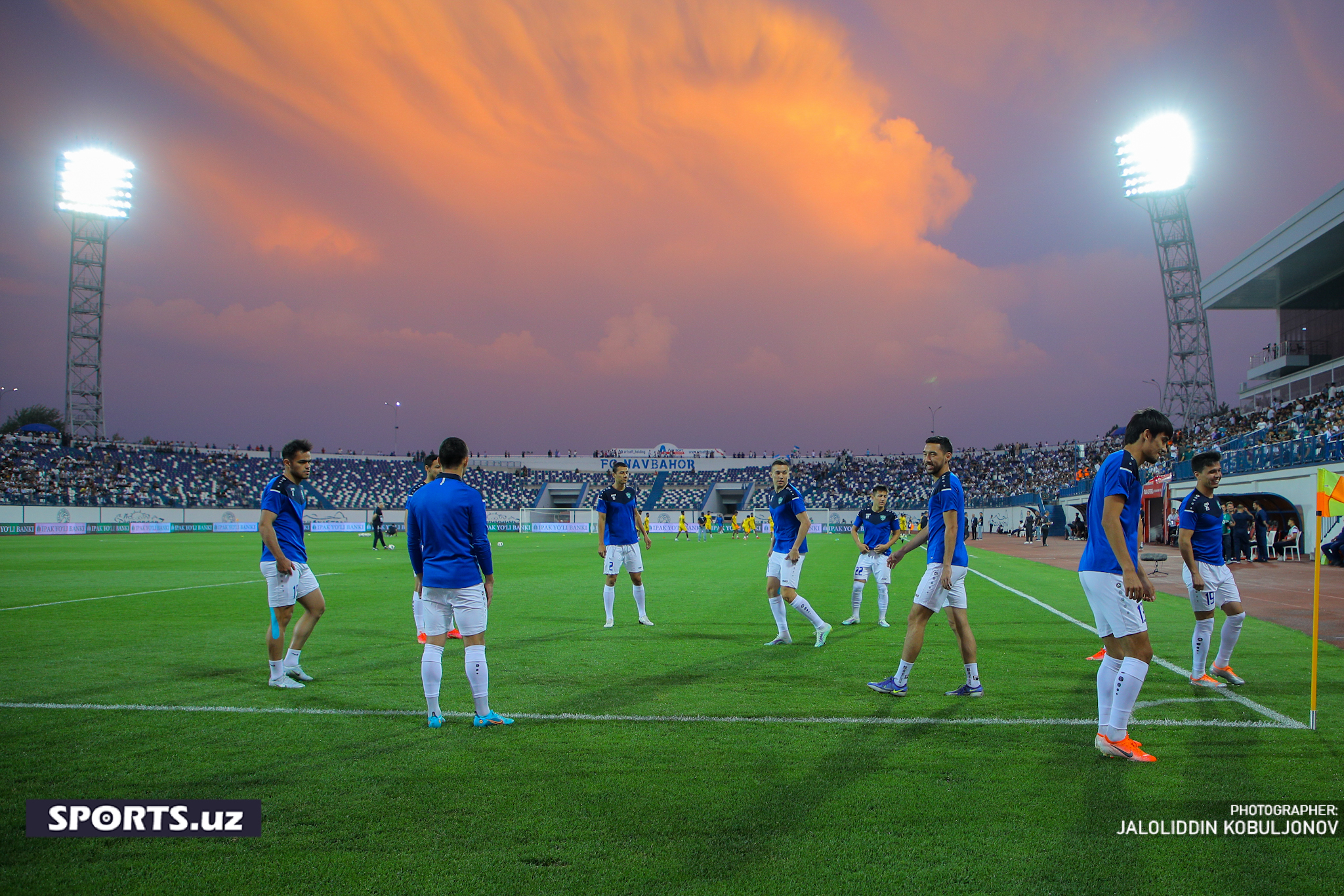 Uzbekistan - Sri Lanka pre-match trenerovka