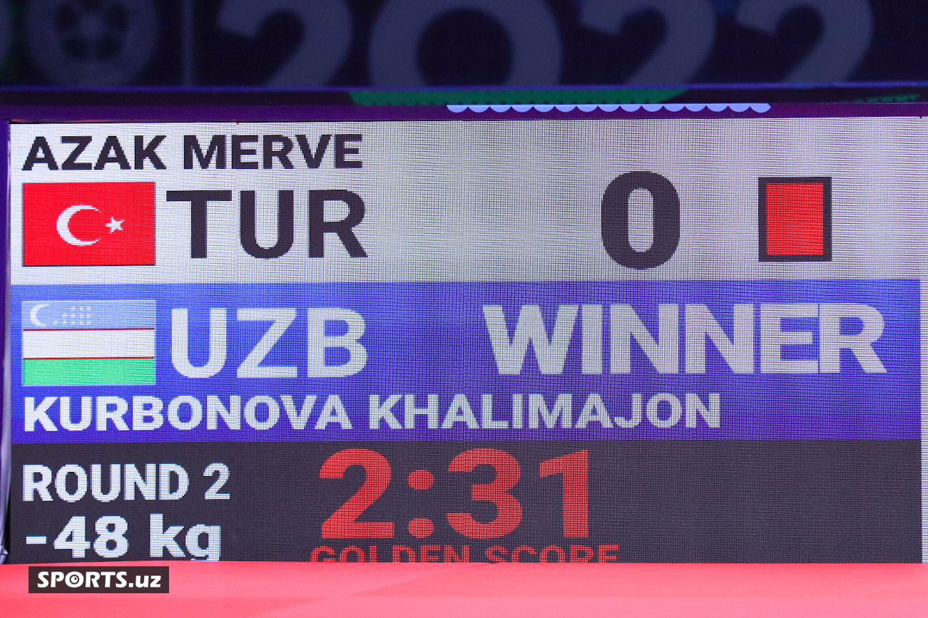 Дзюдо. Ҳалимажон Қурбонова 1-кун