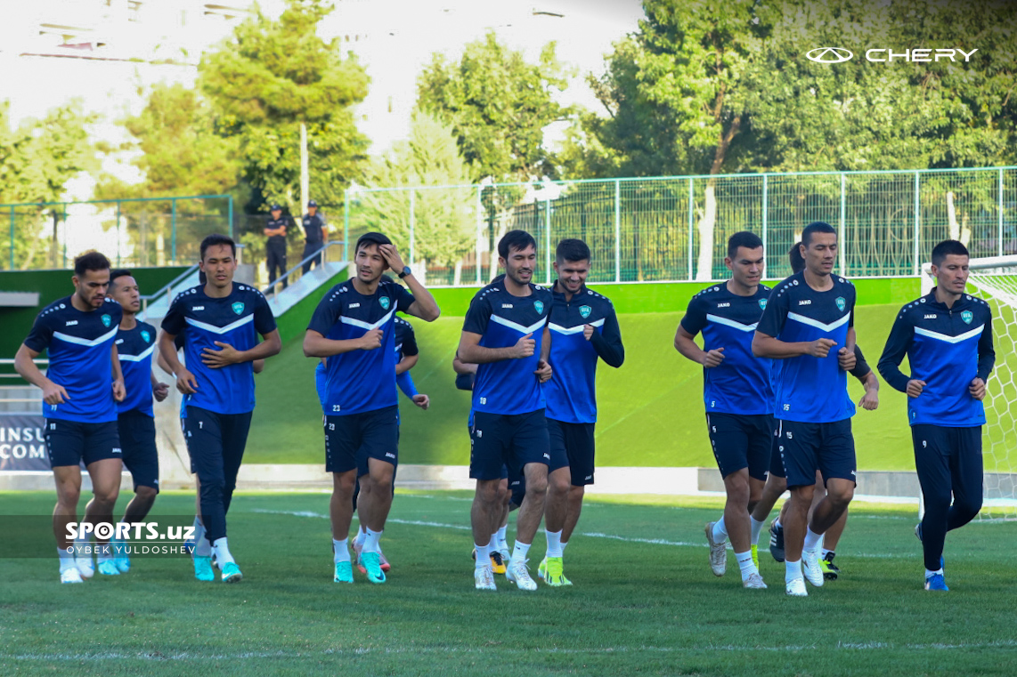 Uzbekistan national team. Trenirovka 02.09.2024