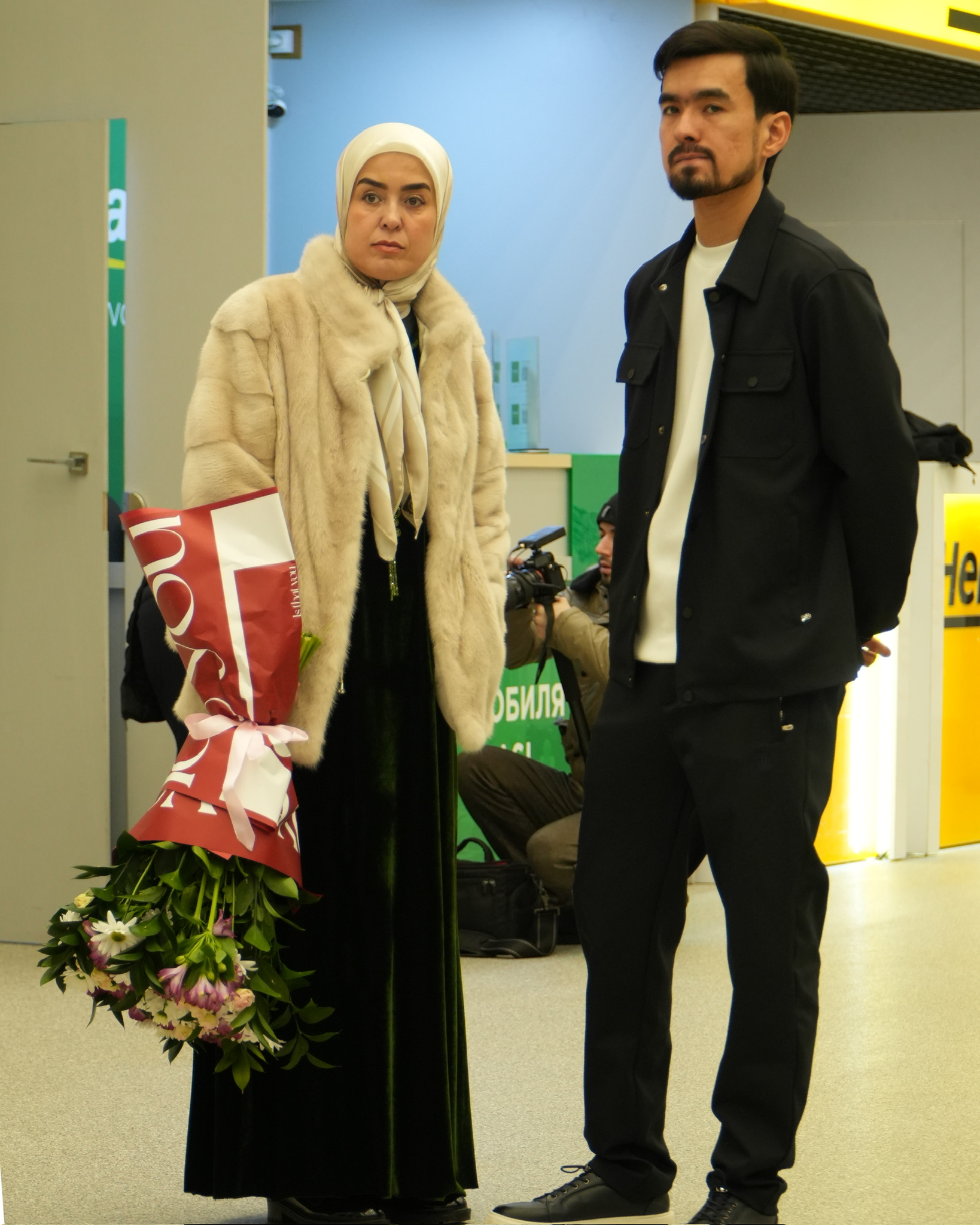 Нодирбек Абдусатторов ва Жавоҳир Синдаров аэропорт